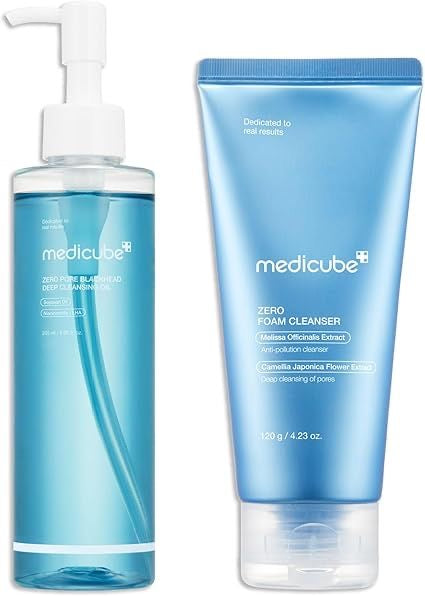 MEDICUBE Zero Pore Blackhead Deep Double Cleansing set (Oil + Foam)